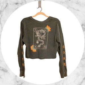 Desert Dreamer Long Sleeve Crop Shirt Size MD